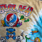 【Grateful Dead LIQUID BLUE JAM BAKE タイダイTシャツ】両面プリント ベージュ×ターコイズ Mサイズ/8-66