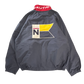 NAUTICA ビッグフラッグ 背面ワッペン セーリングジャケット L ネイビー×レッド 90s～00s フィリピン製 メッシュライナー