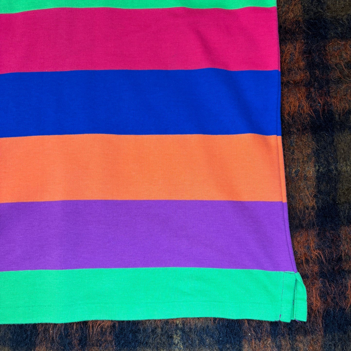 【90s USA製】Polo Ralph Lauren マルチボーダーTシャツ｜ヴィンテージ XL カラフル ポロ ラルフローレン