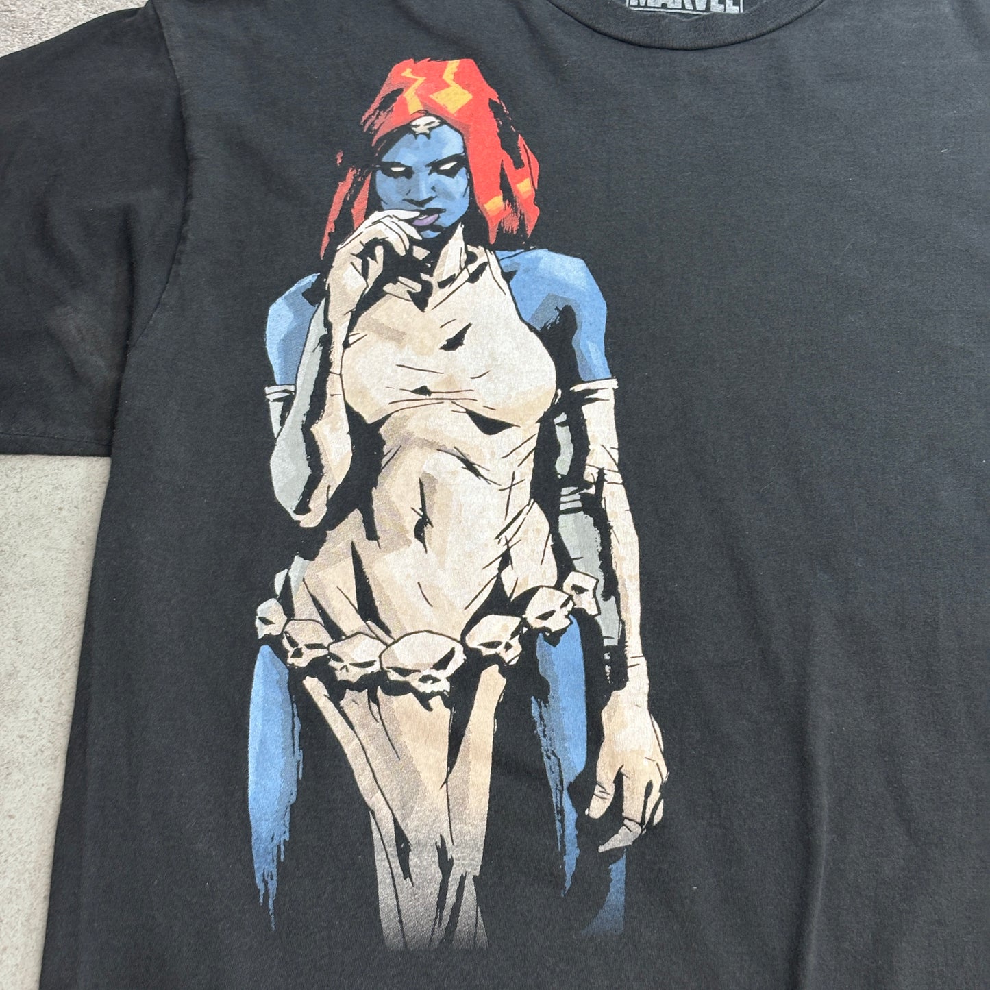 【MARVEL ミスティーク（Mystique） Tシャツ】ブラック / X-MEN / マーベル公式 / LG/7-3
