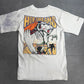 【1996 LIFEforms International “HOP DREAMS” フロッグ バスケットボール プリントTシャツ】90s アートTシャツ ホワイト 古着/8-62