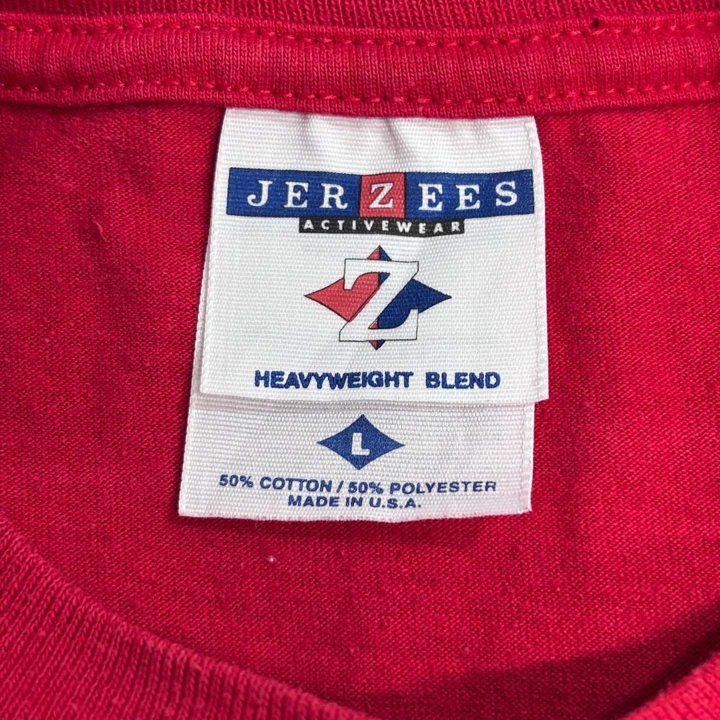 【USA製 JERZEES】Delta Sigma Theta “SOUL STEPPIN’” プリントTシャツ 1990年代 レッド/7-39