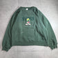 【MARVIN THE MARTIAN 刺繍スウェット Adults L】Warner Bros. スタジオストア グリーン クルーネック /2-85