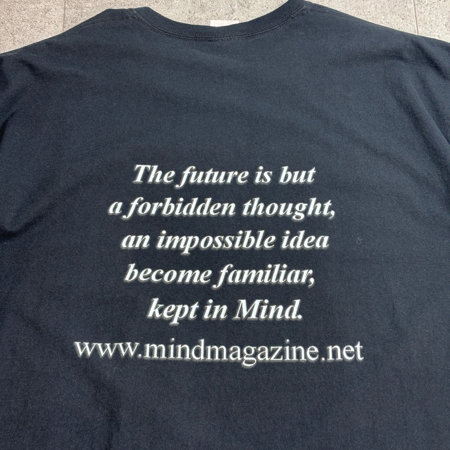 【Mind Magazine アートプリントTシャツ】Mind /mindmagazine.net / ブラック / 両面プリント/7-82