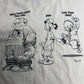 【1996 LIFEforms International “HOP DREAMS” フロッグ バスケットボール プリントTシャツ】90s アートTシャツ ホワイト 古着/8-63