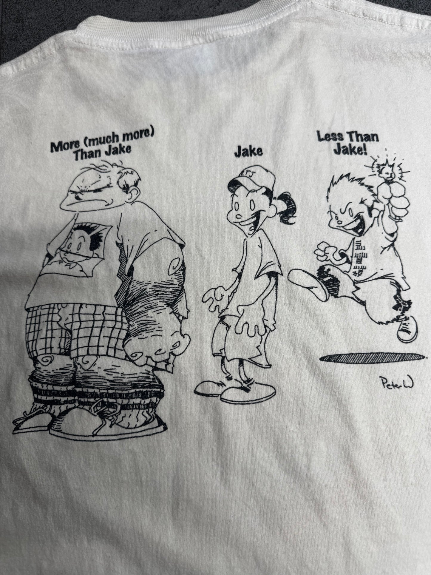 【1996 LIFEforms International “HOP DREAMS” フロッグ バスケットボール プリントTシャツ】90s アートTシャツ ホワイト 古着/8-63