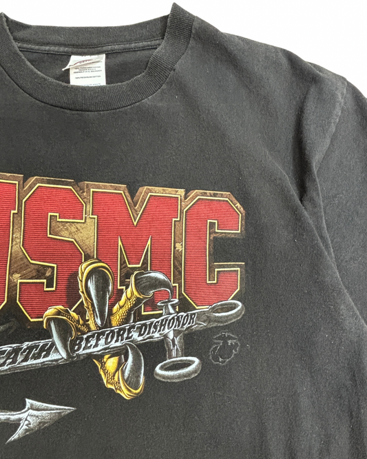 USMC マリーンコープス プリントTシャツ DELTA PRO WEIGHT ボディ/4-42