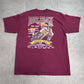 【Harley-Davidson Dirt Track Edition 2000 プリントTシャツ】ハーレーダビッドソン モーターサイクル バーガンディ 古着/8-3