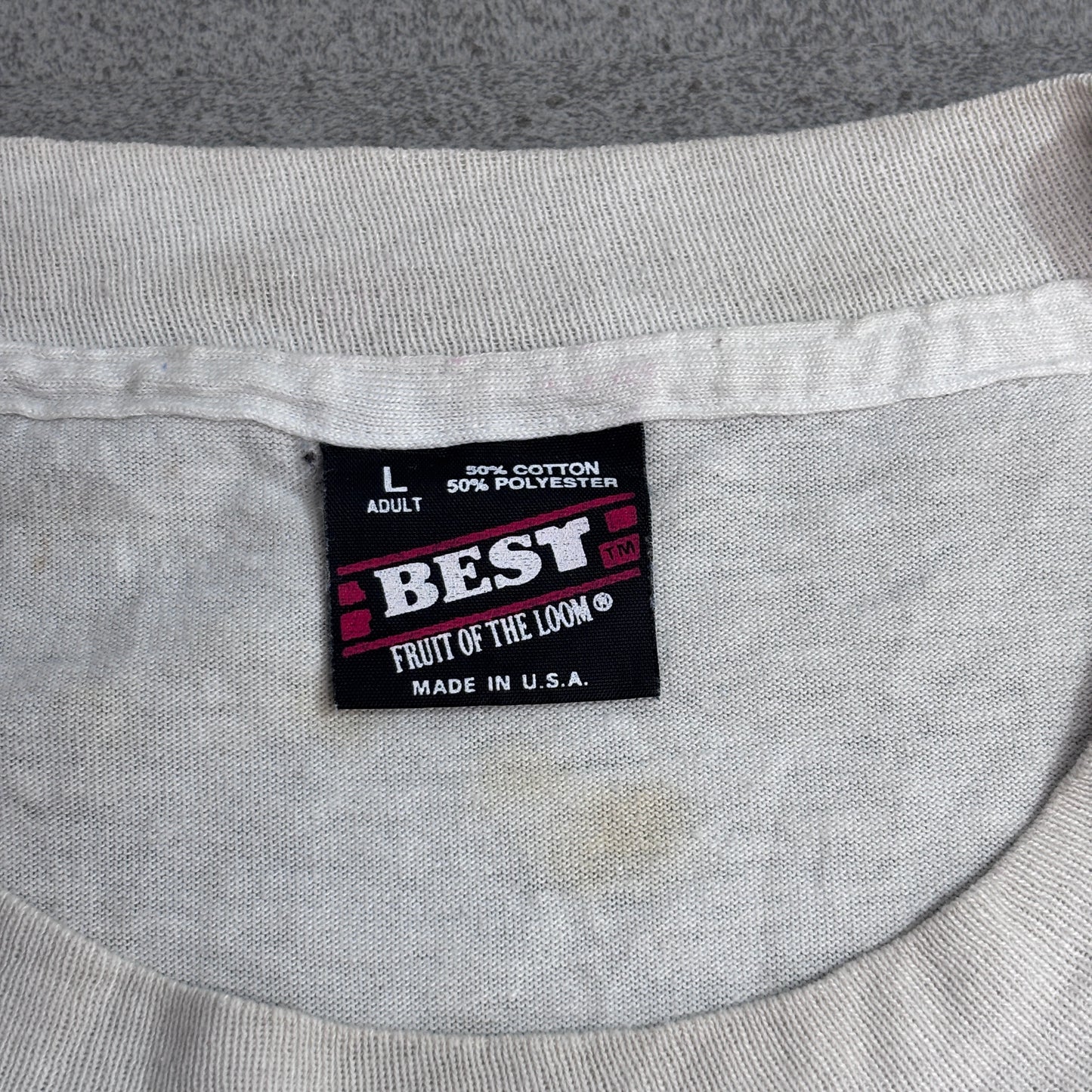 【Budweiser 1991 Miss Budweiser プリントTシャツ】バドワイザー ハイドロプレーン Bernie Little WORLD CHAMPION USA製 90s BEST Fruit of the Loom 古着/8-33