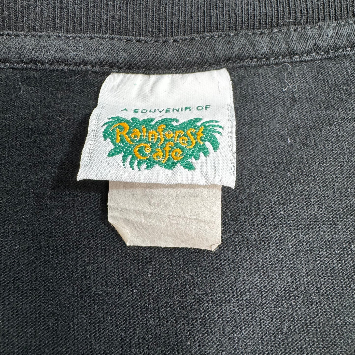 Rainforest Cafe LAS VEGAS ジャガー アニマルプリント Tシャツ ブラック/7-61