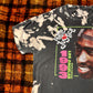 【2PAC × POETIC JUSTICE】ヴィンテージ加工 ヒップホップTシャツ｜90s ストリート系 タイダイデザイン