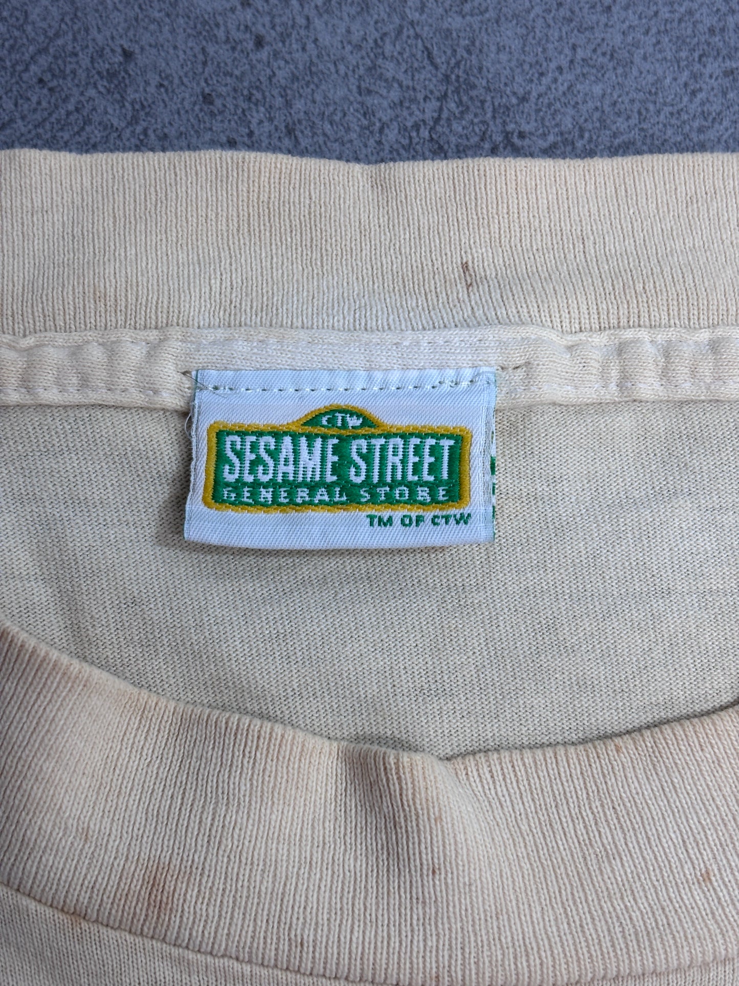 SESAME STREET GENERAL STORE ELMO プリントTシャツ オフホワイト セサミストリート エルモ キャラクターTシャツ/4-19