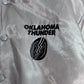 90s Swingster OKLAHOMA THUNDER サテンスタジャン USA製 XLサイズ｜シルバー 中綿 バスケ チーム系/3-49