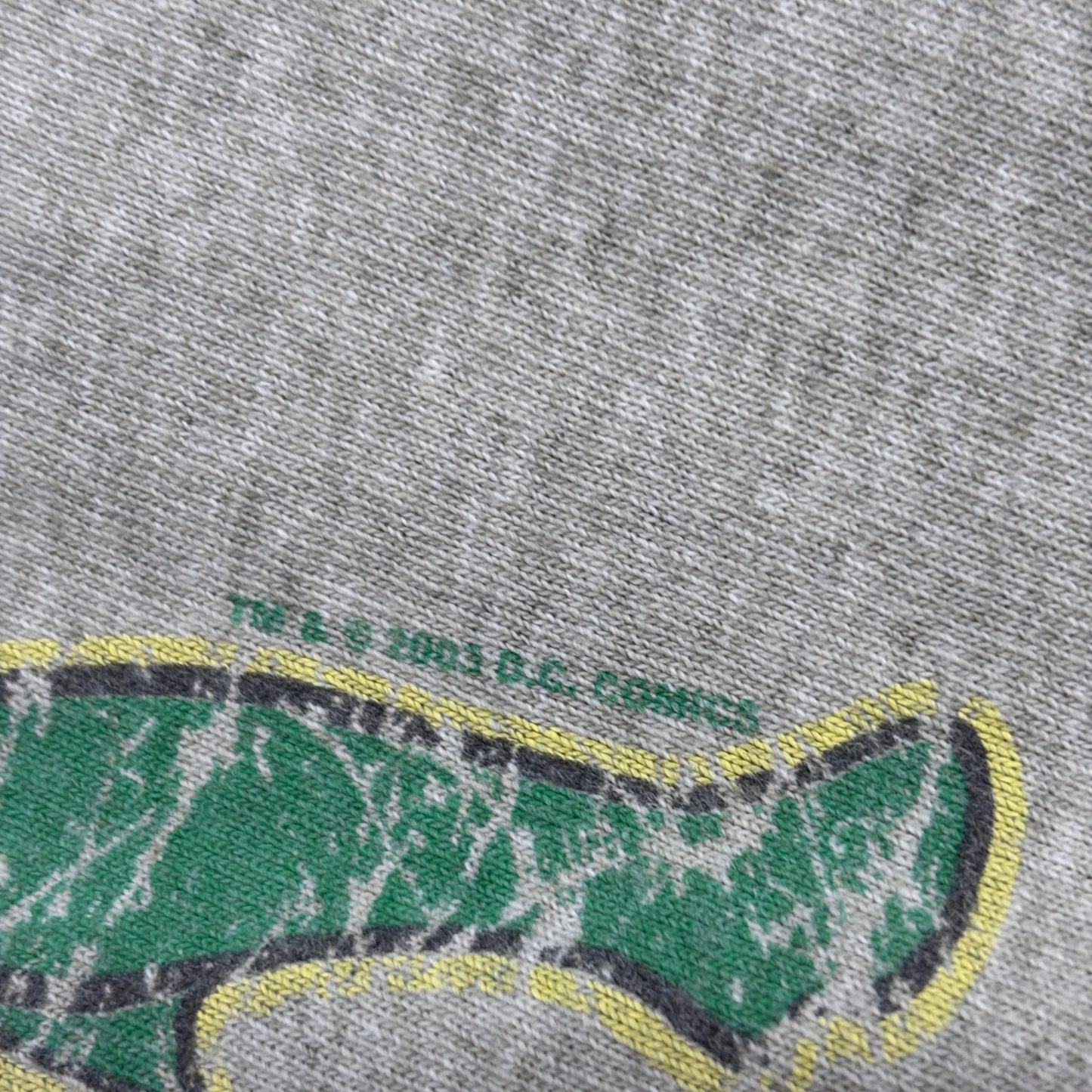 AQUAMAN（アクアマン） リンガーTシャツ DCコミックス グレー × グリーン フェードデザイン/7-41