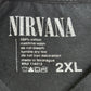 【NIRVANA（ニルヴァーナ）スマイリーフェイス ロゴプリントTシャツ】ブラック/7-13
