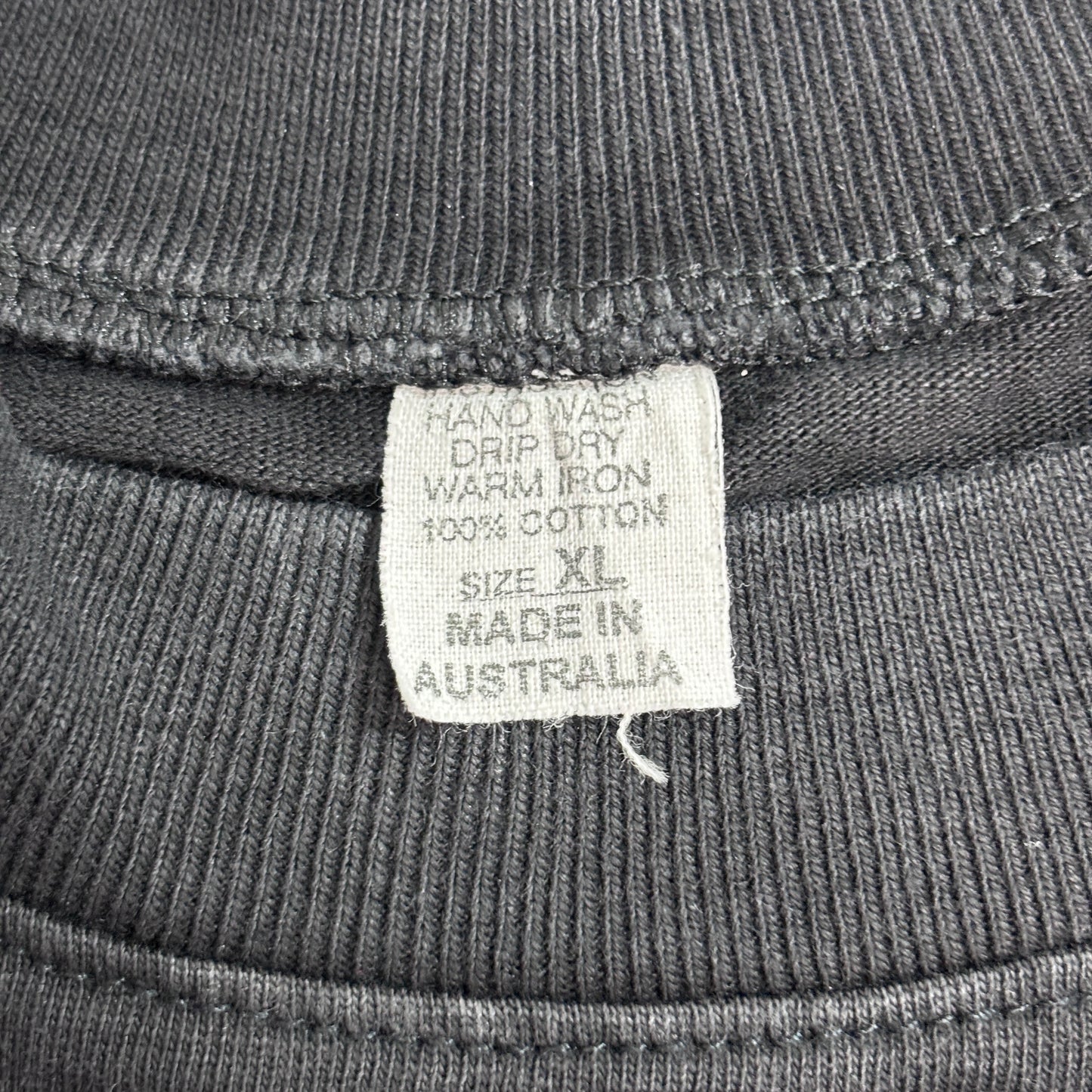 【Australia カンガルー ロードサイン プリントTシャツ】MADE IN AUSTRALIA / XL / ブラック/7-80
