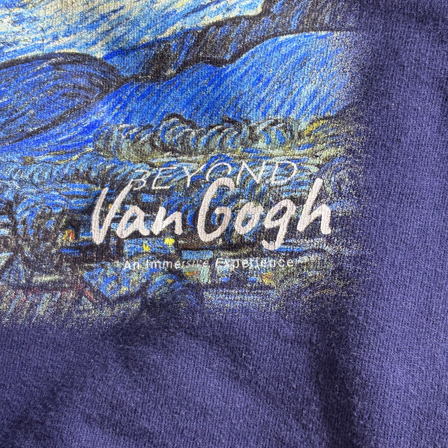 【Van Gogh “Starry Night” プリントスウェット M】Ishoods NUDS アートスウェット 星月夜 ネイビー/2-74