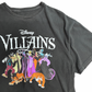 【Disney VILLAINS プリントTシャツ】ディズニー ヴィランズ ブラック キャラクター アニメT 古着/6-2