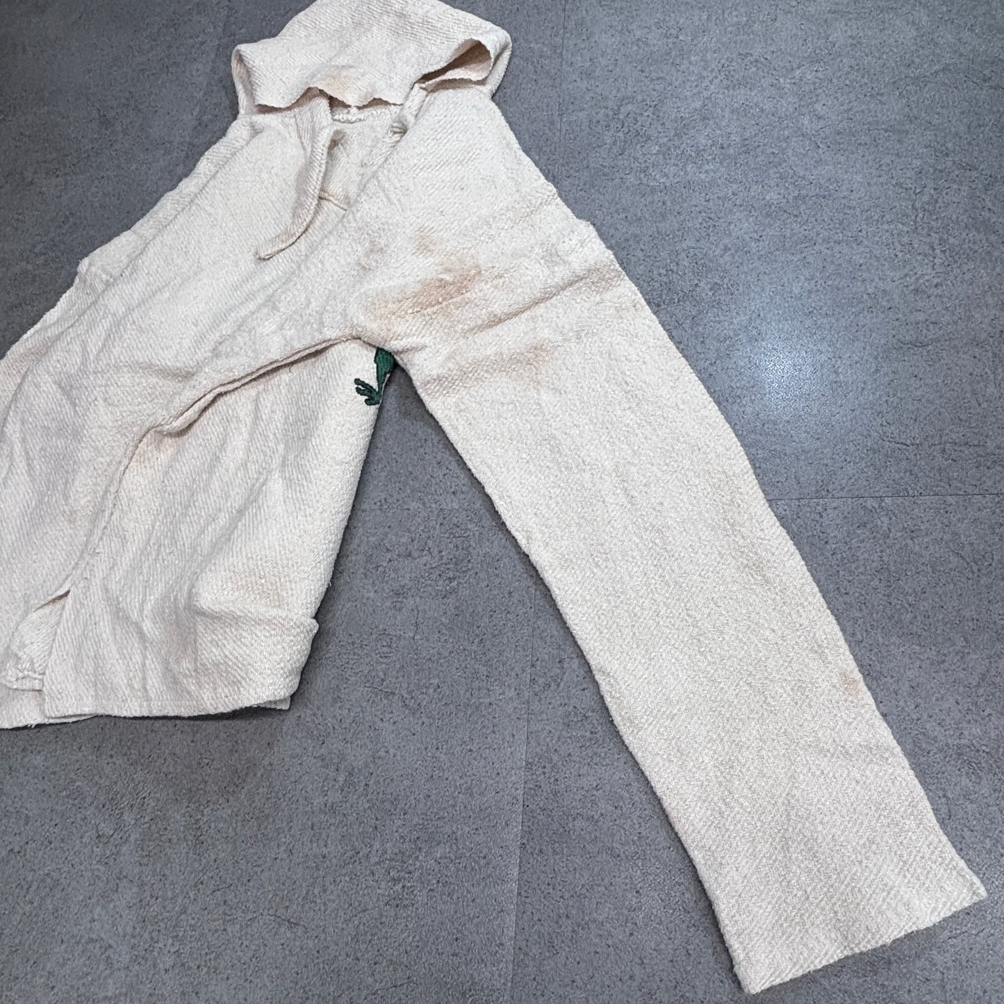 CANCUN メキシカンパーカー メキシコ カンクン フロッグ刺繍 プルオーバー パーカー オフホワイト/3-19