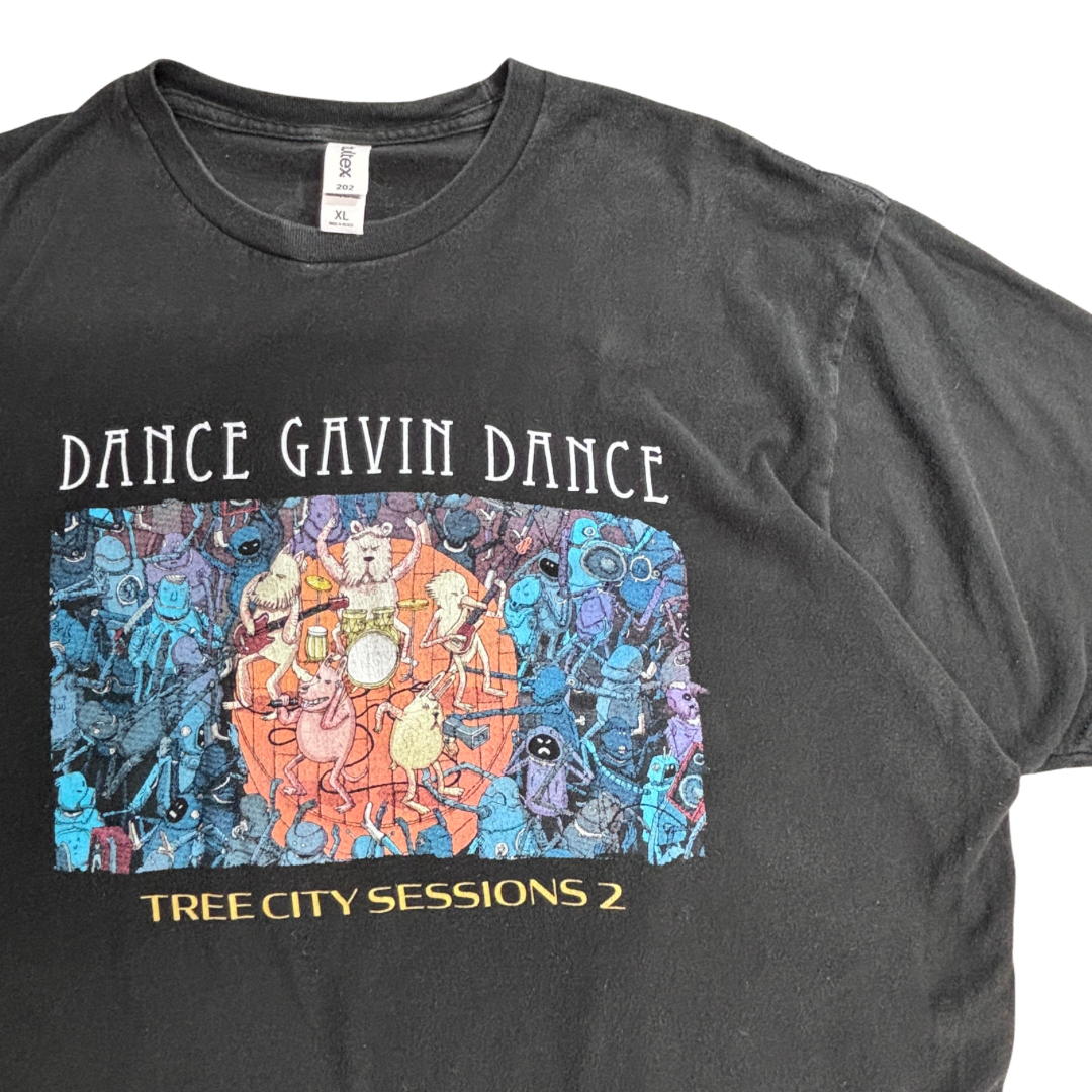 【Dance Gavin Dance TREE CITY SESSIONS 2 バンドTシャツ】ブラック / バックプリント / Tultex / XL / メキシコ製/6-15