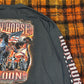 【2020年製】IRON HORSE SALOON ロンT｜バイカーロングスリーブTシャツ アメリカ製風プリント USA国旗ポケット付き