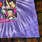 【Betty Boop】タイダイTシャツ｜アメリカンレトロ × パープル グラフィックキャラT