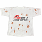 【ヴィンテージ風】Food City “Pay A Cent Event” 両面プリントTシャツ／ユニークペニーデザイン／USAカルチャー系・古着スタイルに◎