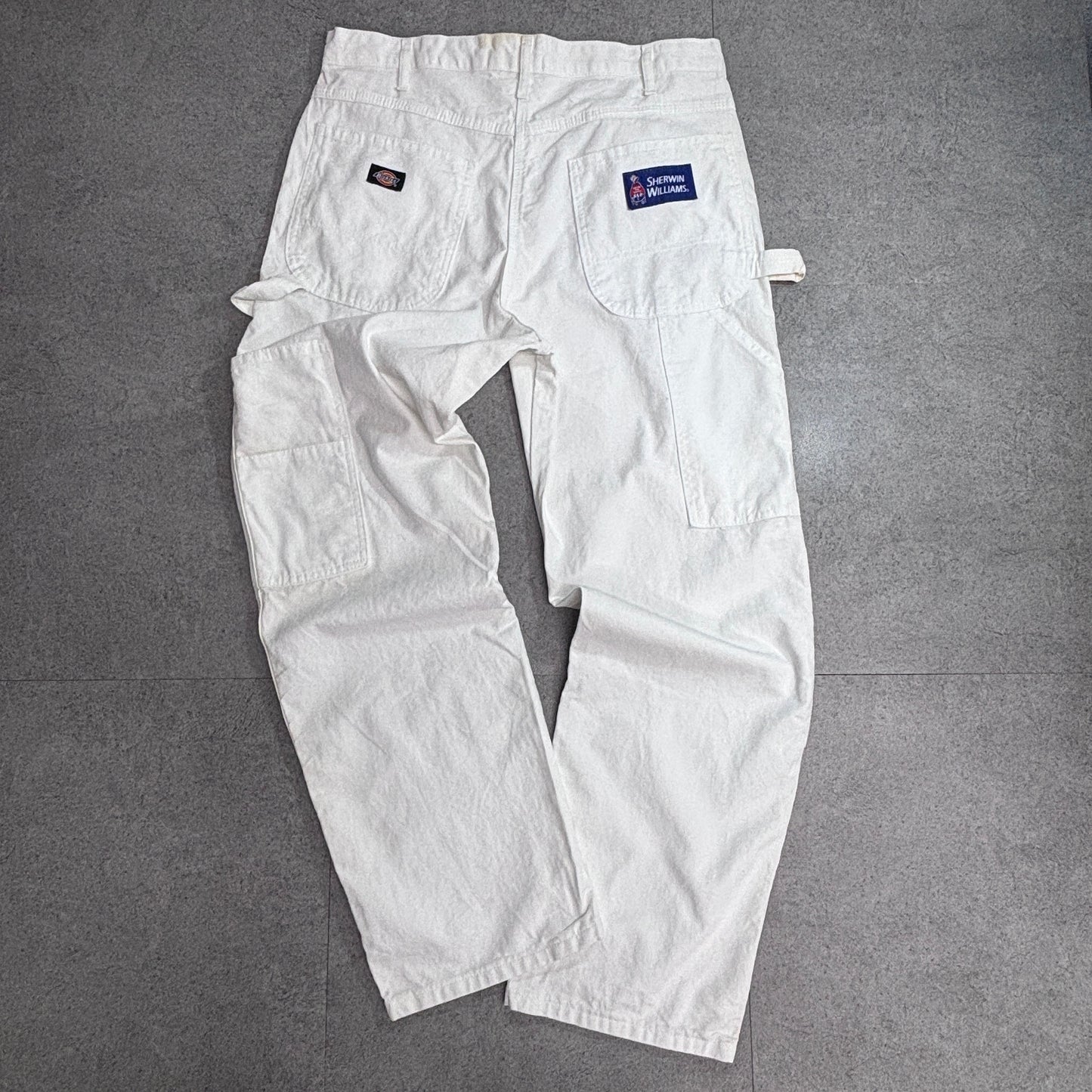 Dickies ペインターパンツ ホワイト 34×30 Sherwin-Williams 2019年製 ワークパンツ/8-20
