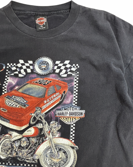 1996年 Harley-Davidson Daytona Beach プリントTシャツ USA製 XXL/4-43
