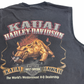 【HARLEY-DAVIDSON ノースリーブTシャツ】KAUAI HAWAII / 2011コピーライト / ブラック/7-84