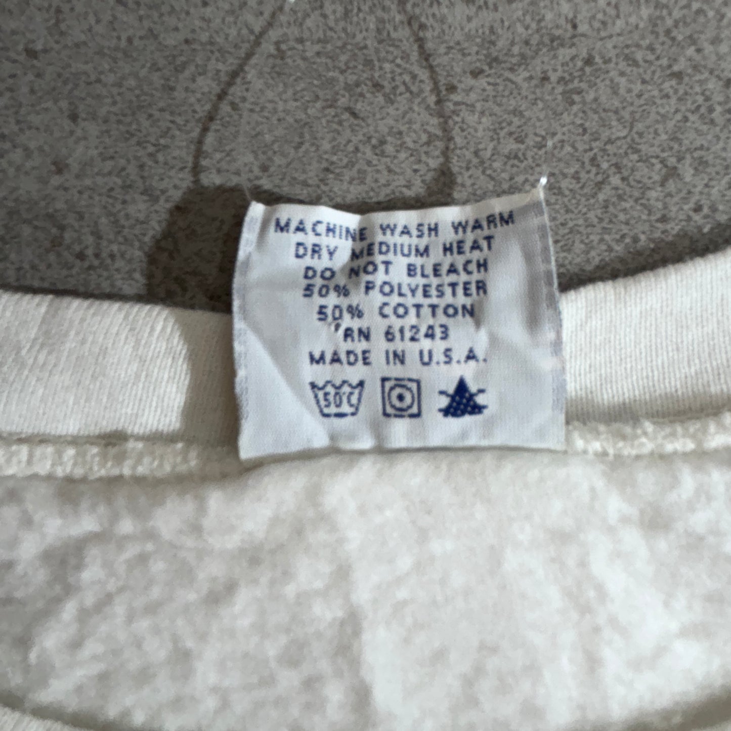 BASIC ISSUE スウェット / USMC 刺繍ロゴ / MADE IN USA / ホワイト / 2XL/2-52