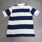 【USA製 WHANG SPORTS APPAREL ボーダー ポロシャツ】ネイビー×ホワイト XL/8-74