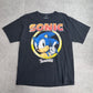 SONIC THE HEDGEHOG ソニック・ザ・ヘッジホッグ キャラクタープリントTシャツ ブラック L SEGA/4-8