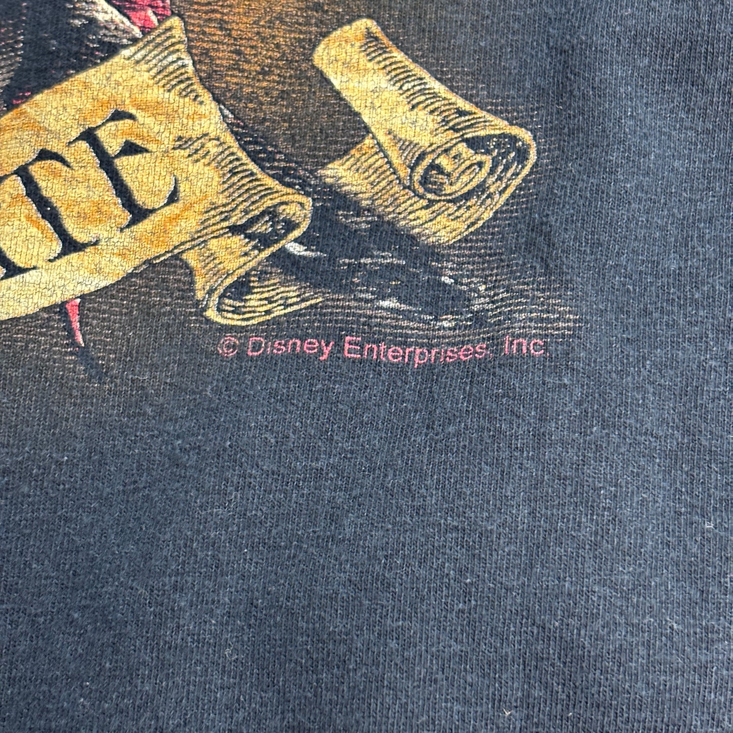 Disney Pirates of the Caribbean “NEVER TRUST A PIRATE” ロングスリーブTシャツ XL ブラック パイレーツオブカリビアン 長袖Tシャツ/4-28