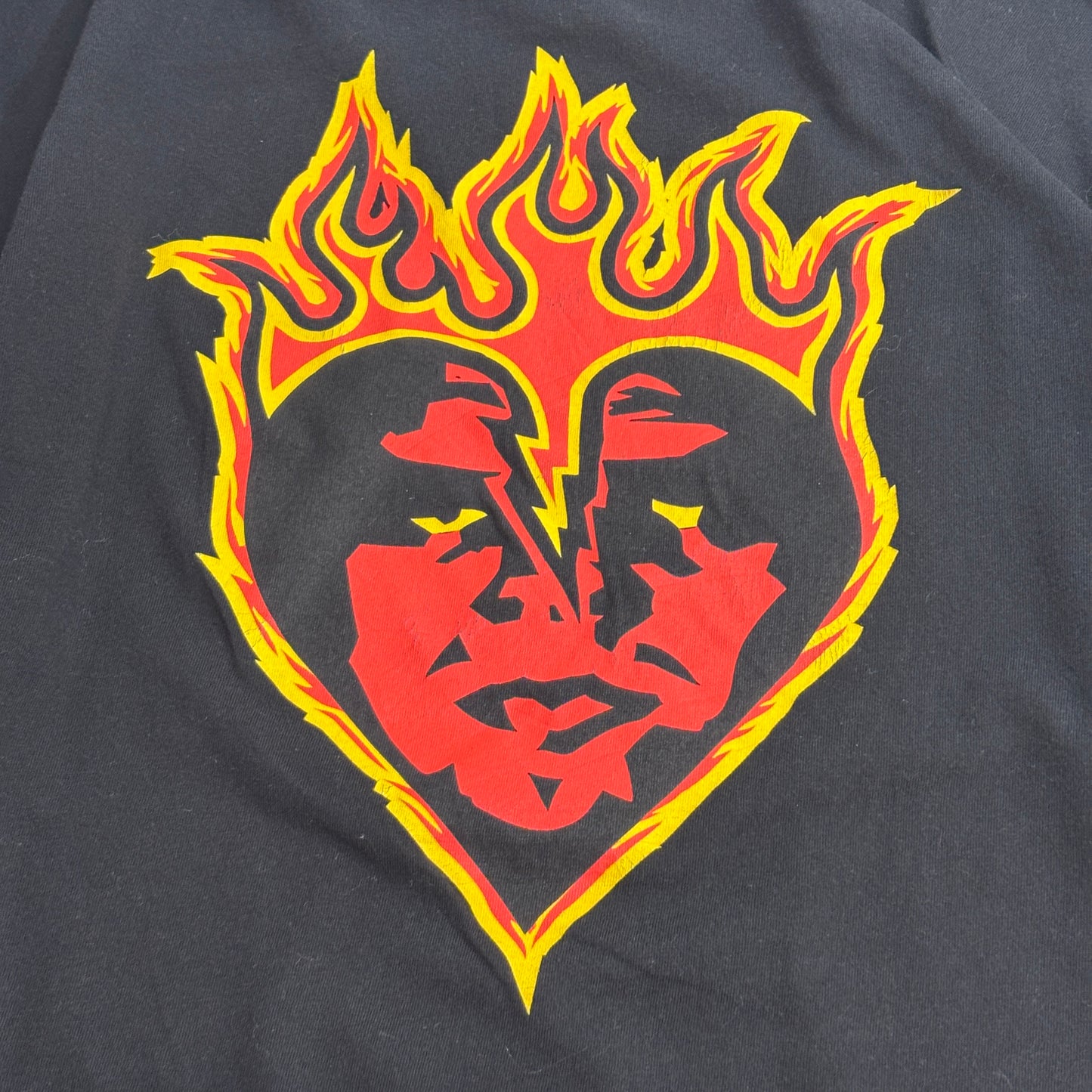 【OBEY フレイムフェイス 両袖プリント ロングスリーブTシャツ】OBEY / Quality Dissent Since 1989 / XL / MADE IN MEXICO/7-79