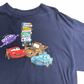 【Disney PIXAR Cars 2（ディズニー・ピクサー カーズ2）プリントTシャツ】ワールドグランプリ キャラクタープリントTシャツ ネイビー/7-32