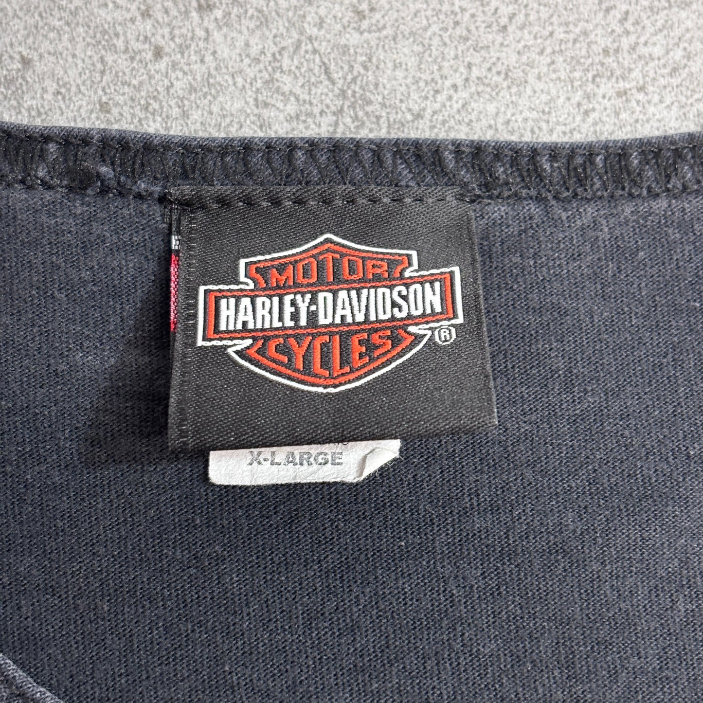 【Harley-Davidson タンクトップ】2008 Harley-Davidson イーグルロゴ 両面プリント タンクトップ/7-91