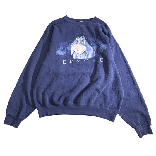 The Disney Store イーヨー スウェット / MADE IN USA / Mサイズ / ネイビー/2-46