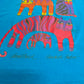 90s Laurel Burch Cat アートTシャツ USA製 シングルステッチ｜カラフル猫デザイン ヴィンテージ/3-47