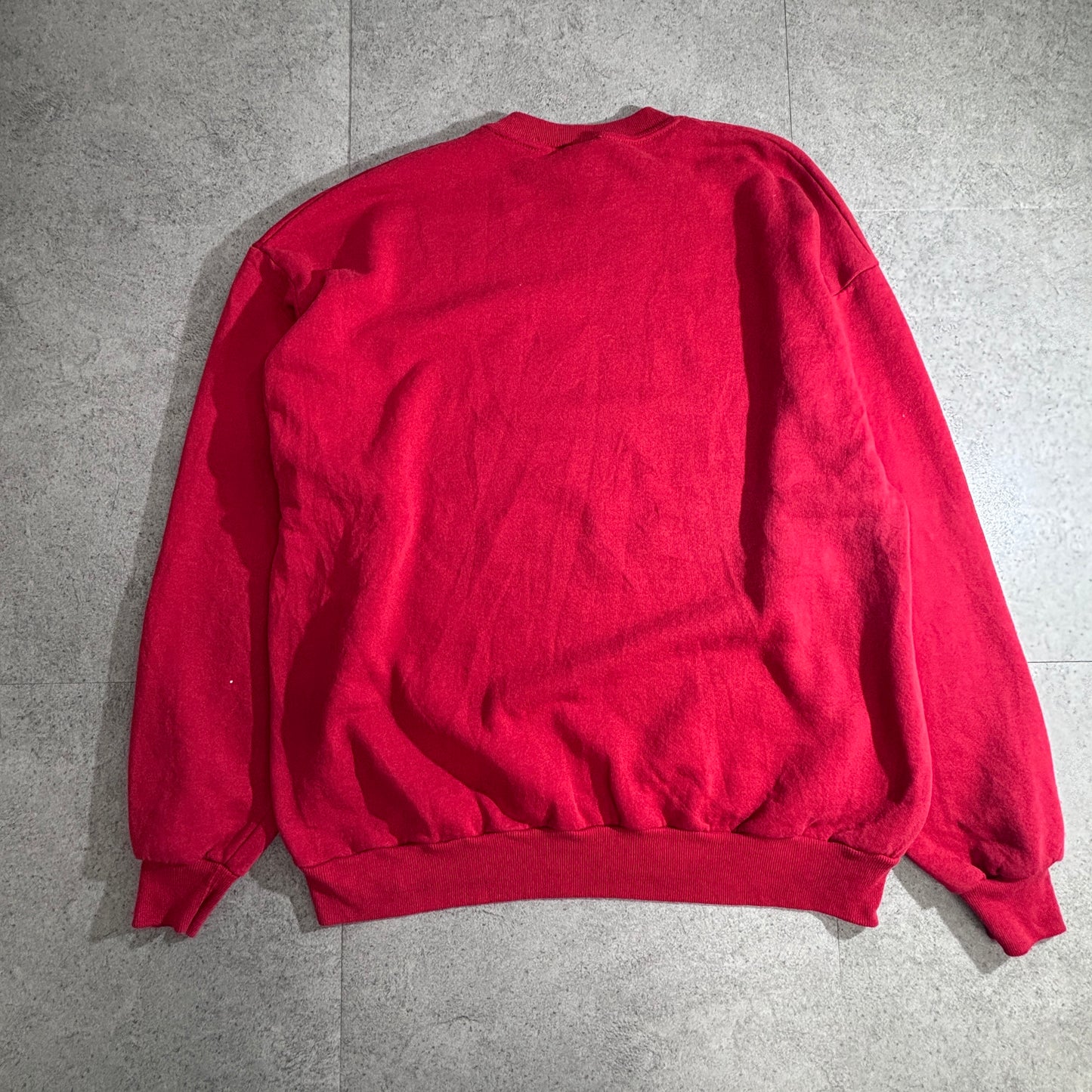 Mickey Unlimited / ミッキーマウス スウェット / MADE IN USA / Velva Sheen / 赤 レッド / クルーネック / XL/2-55