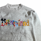 【Disneyland 刺繍スウェット L相当】グレー クルーネック ヴィンテージ/2-87