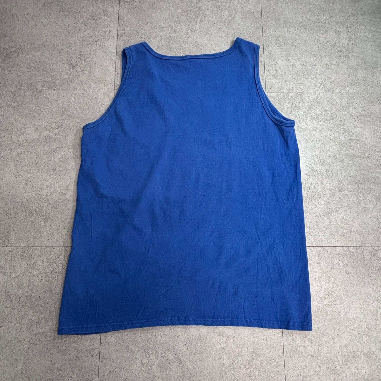 【Disney Character Fashions USA製 ミッキーマウス タンクトップ ノースリーブ ビッグプリント 90s ヴィンテージ 古着】8-24