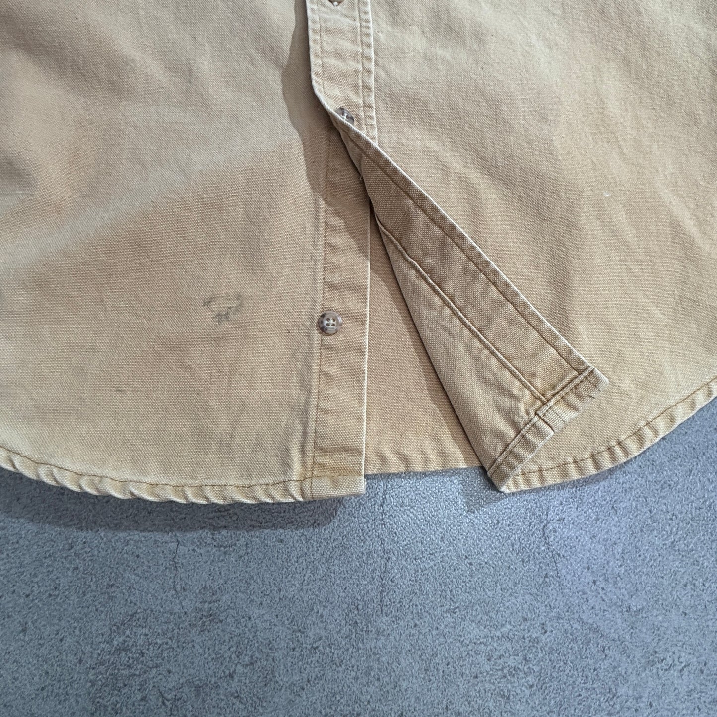 Carhartt Rugged Outdoor Wear ダックシャツ / コーデュロイ襟 / ベージュ / ワークシャツジャケット1-16