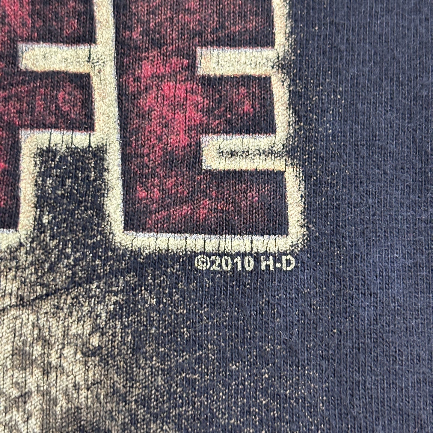 【Harley-Davidson 2010 両面プリントTシャツ】ハーレーダビッドソン Carolina Coast Wilmington NC XL ブラック 古着/8-52