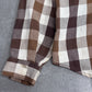 【FIVE BROTHER ヘビーフランネルシャツ】ファイブブラザー USA製 ブラウンチェック ネルシャツ 古着/8-11