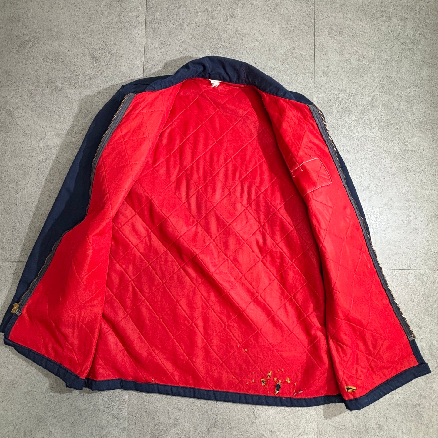 Red Kap USA製 ワークジャケット ネイビー TALONジップ Whirlpool SMITH BROS. 両面ロゴ 70s