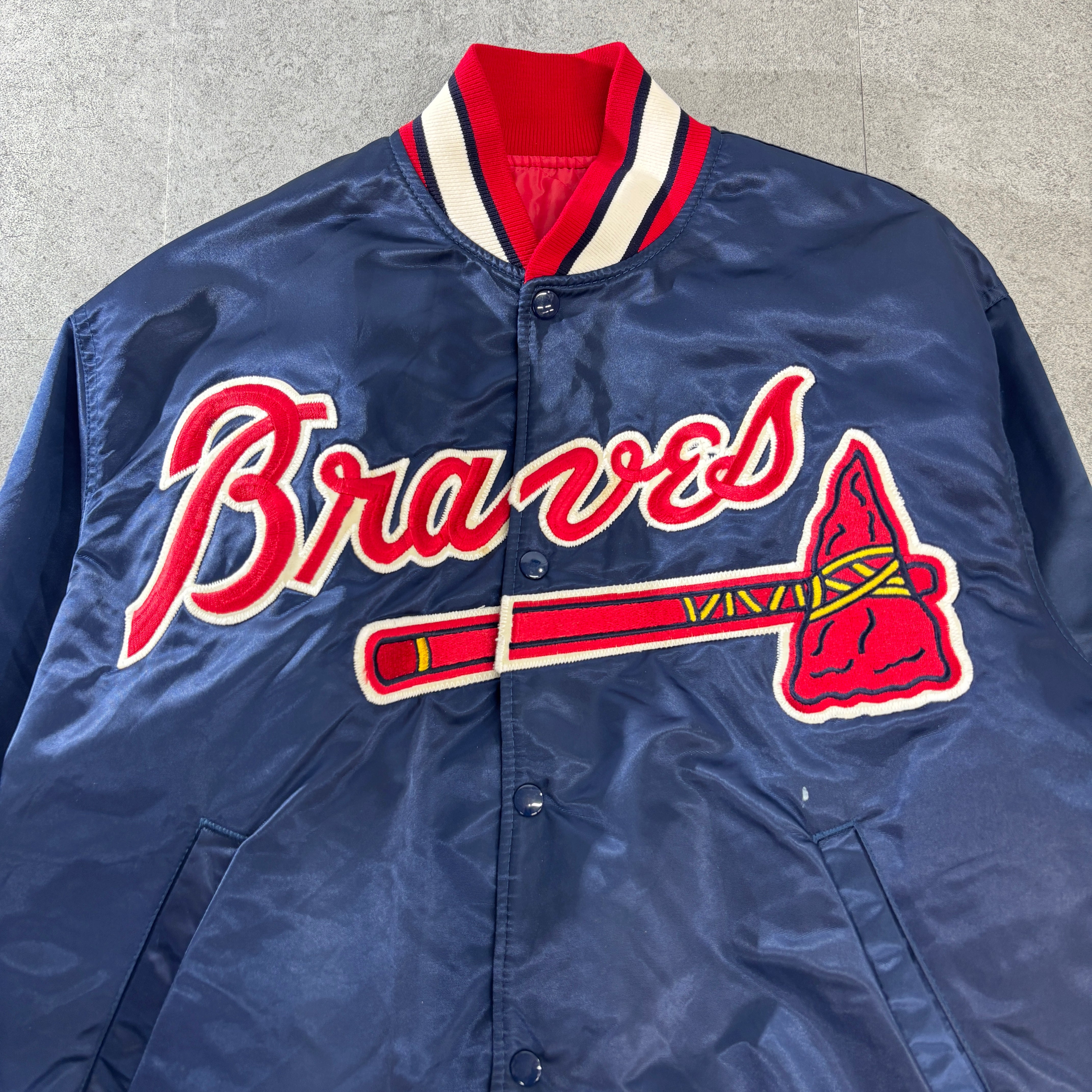 90s STARTER MLBシンシナティレッズ スタジャン Mサイズ USA製 90s Starter シンシナティレッズ USA製 ジャケット MLB 古着