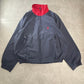NAUTICA ビッグフラッグ 背面ワッペン セーリングジャケット L ネイビー×レッド 90s～00s フィリピン製 メッシュライナー