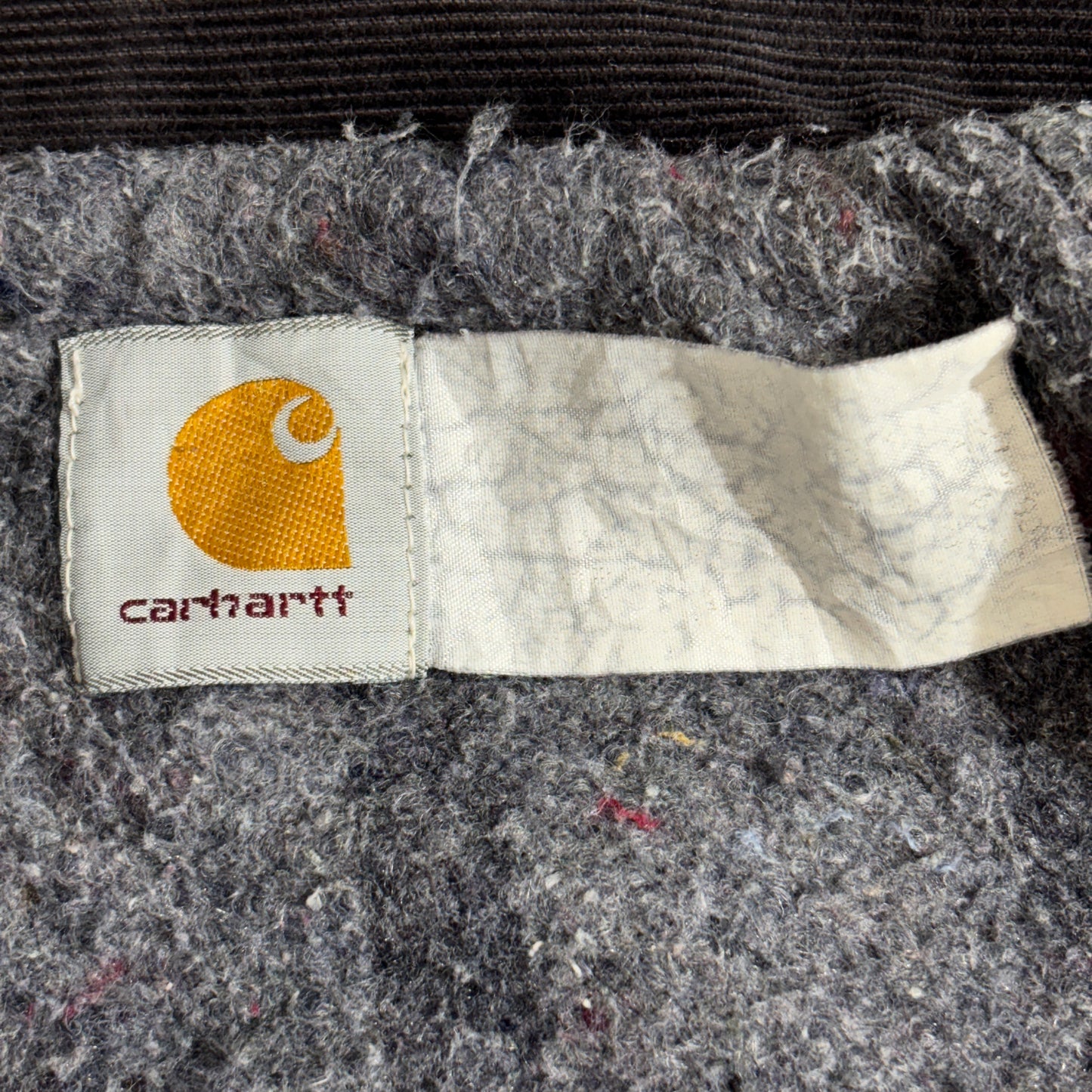 Carhartt ダックカバーオールジャケット ブラック ワーク刺繍 BP Amoco × Nabors Drilling USA 裏地ブランケット 90s