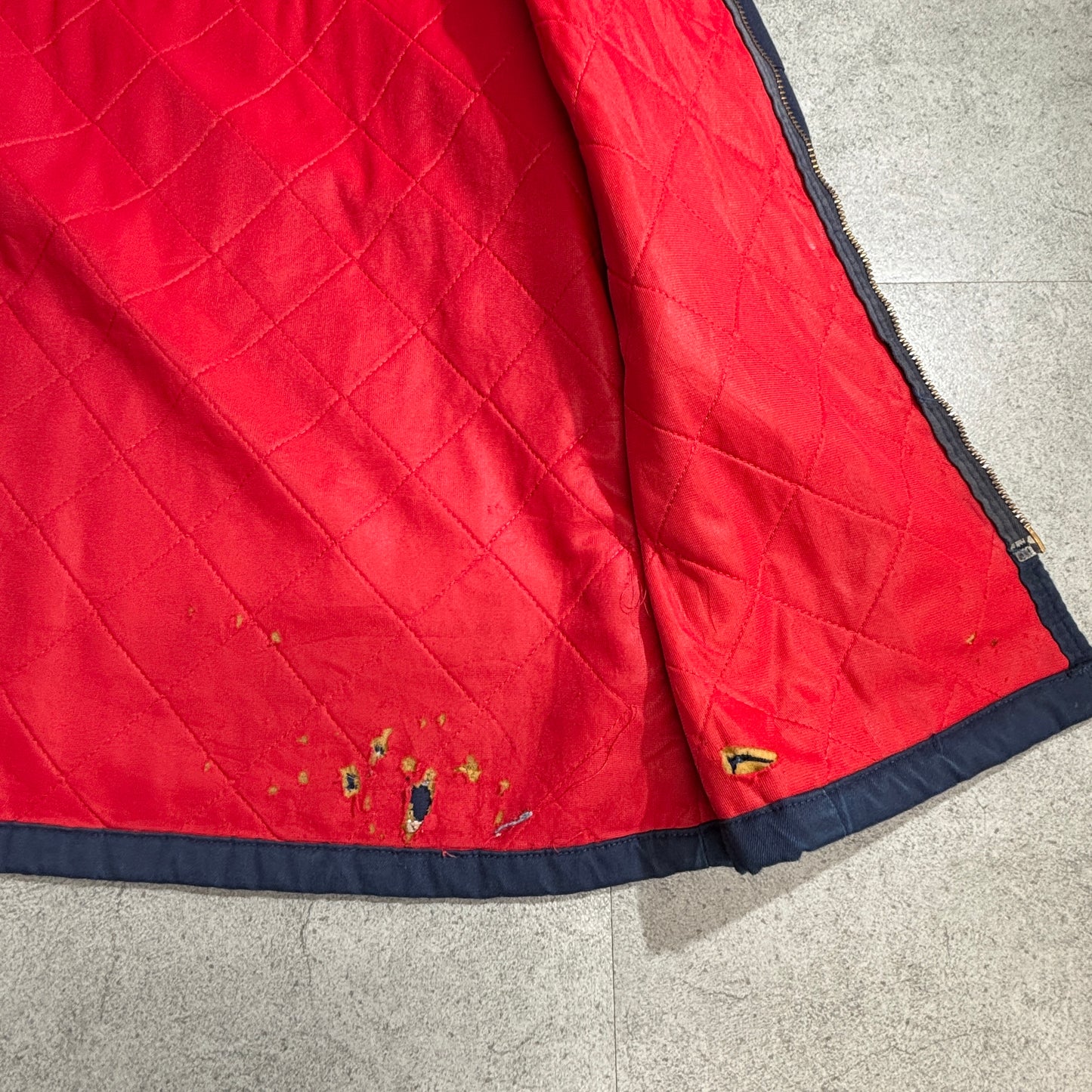 Red Kap USA製 ワークジャケット ネイビー TALONジップ Whirlpool SMITH BROS. 両面ロゴ 70s